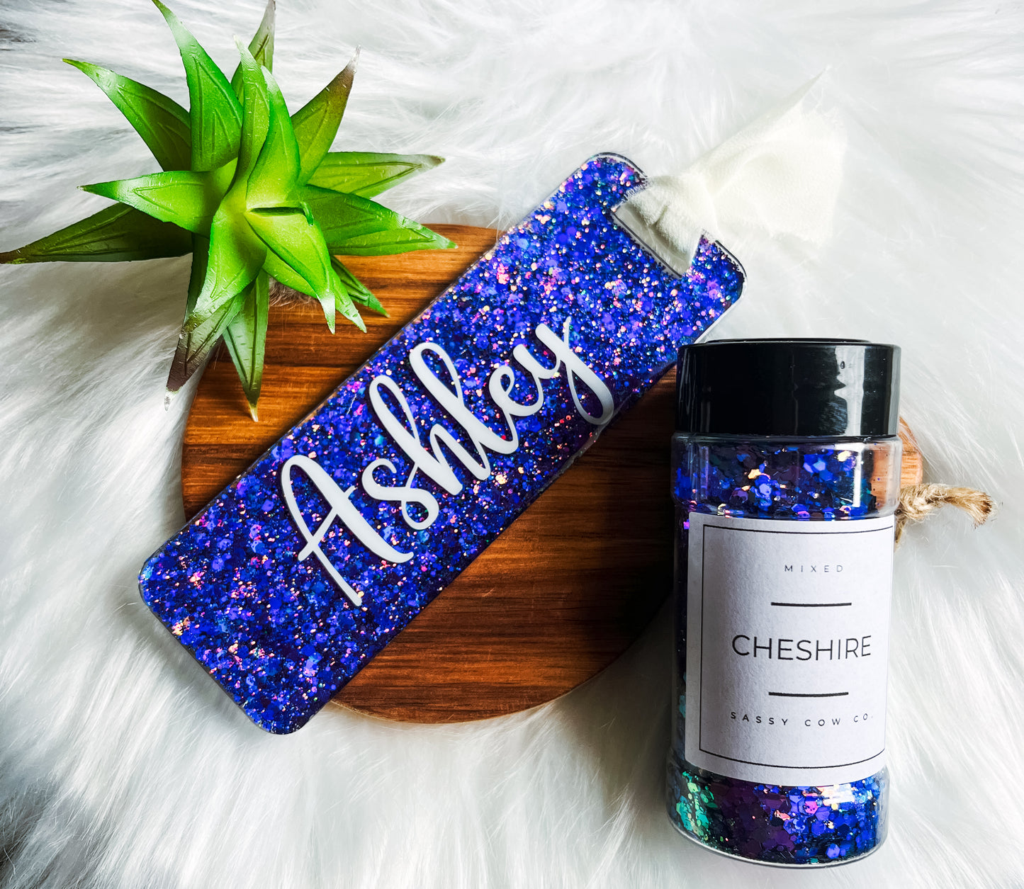Custom Glitter Bookmark
