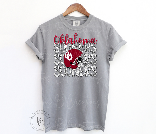 OK Sooners Dalmatian Dots T-shirt