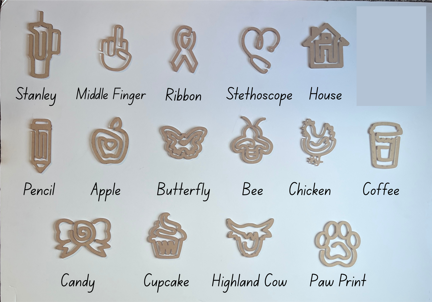 Custom Jumbo Shape Paperclips