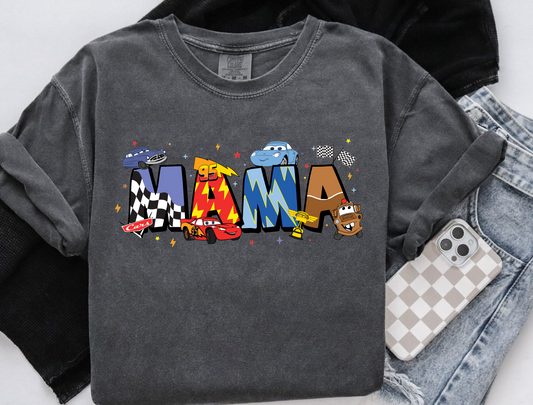 Mama with cars, Short Sleeve T-shirt