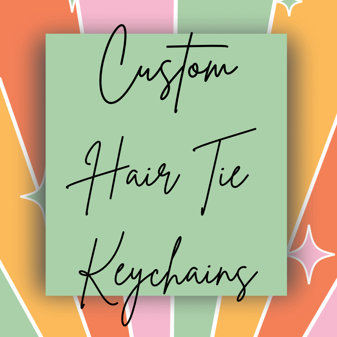 Custom Hair Tie Keychain