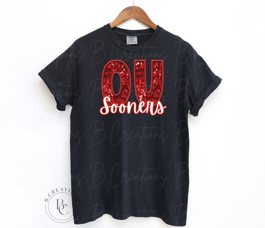 Faux Sequin OU T-shirt