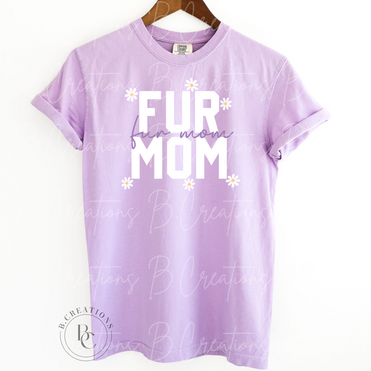 Fur Mom Floral t-shirt