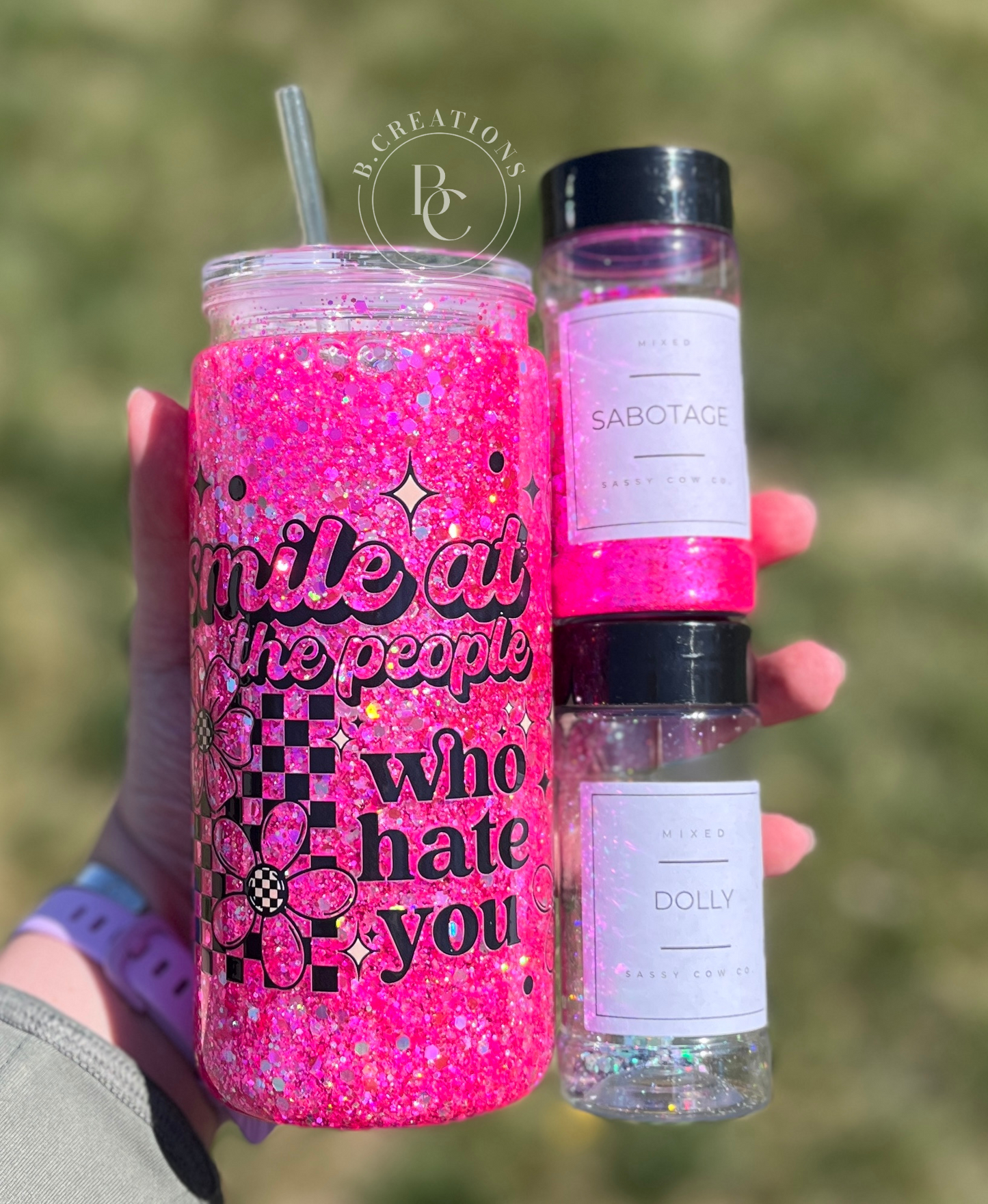 Custom Snow Globe Tumbler, Made on TikTok Live