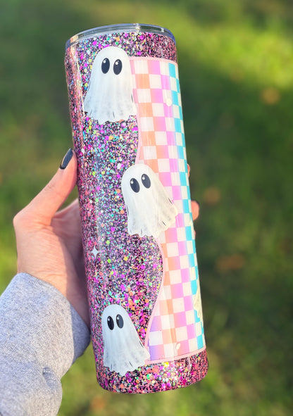 Ghostie, 30 oz skinny tumbler