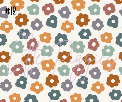 Printed Vinyl - Retro Floral