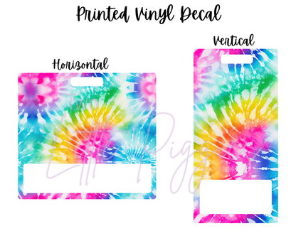 Printed Vinyl - Rainbow Tie Dye