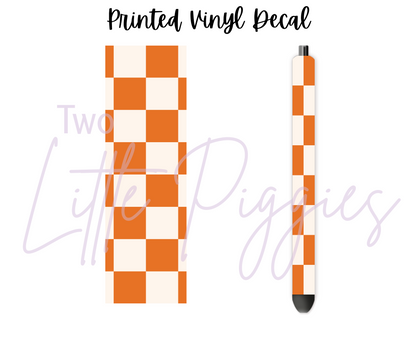 Printed Vinyl - Checkers - Boho Muted