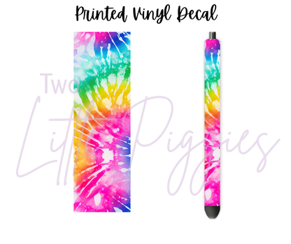 Printed Vinyl - Rainbow Tie Dye