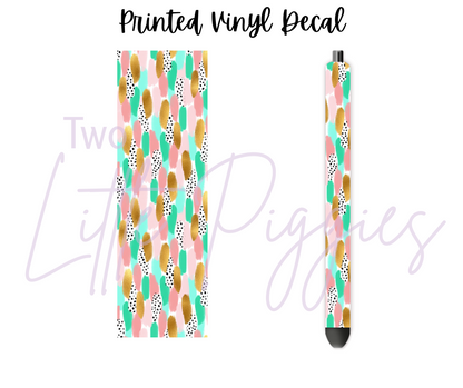 Printed Vinyl - Brushstokes