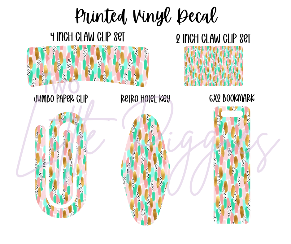 Printed Vinyl - Brushstokes