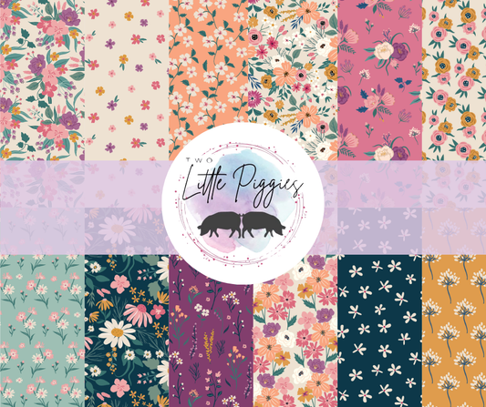 Printed Vinyl - Eclectic Floral