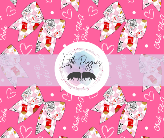 Printed Vinyl - Chic Fil A Bow