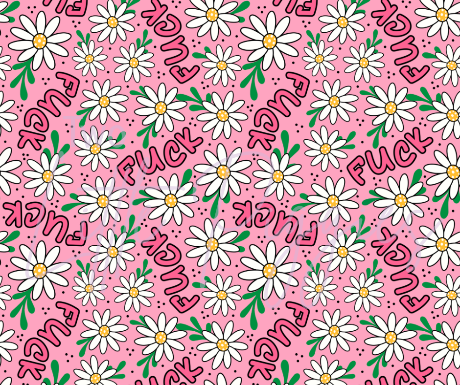 Printed Vinyl - F*ck Floral