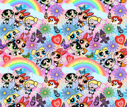Printed Vinyl - 90's - Powerpuff Girls