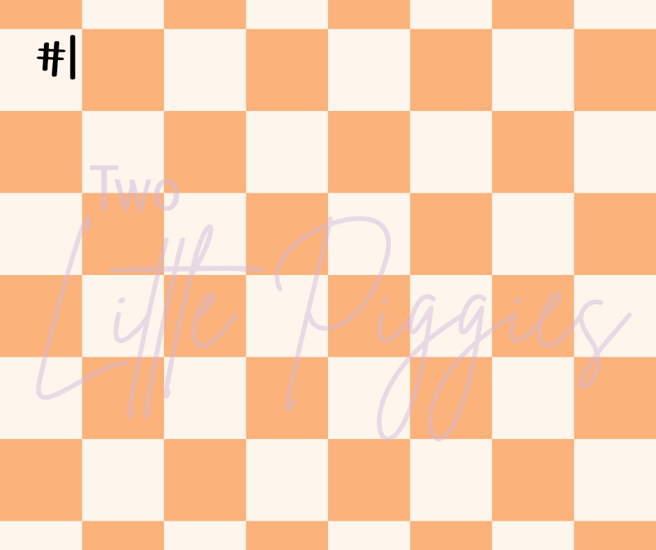 Printed Vinyl - Checkers - Boho Muted
