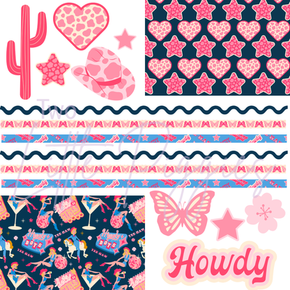 Printed Vinyl - Element Sheet - Disco Cowgirl