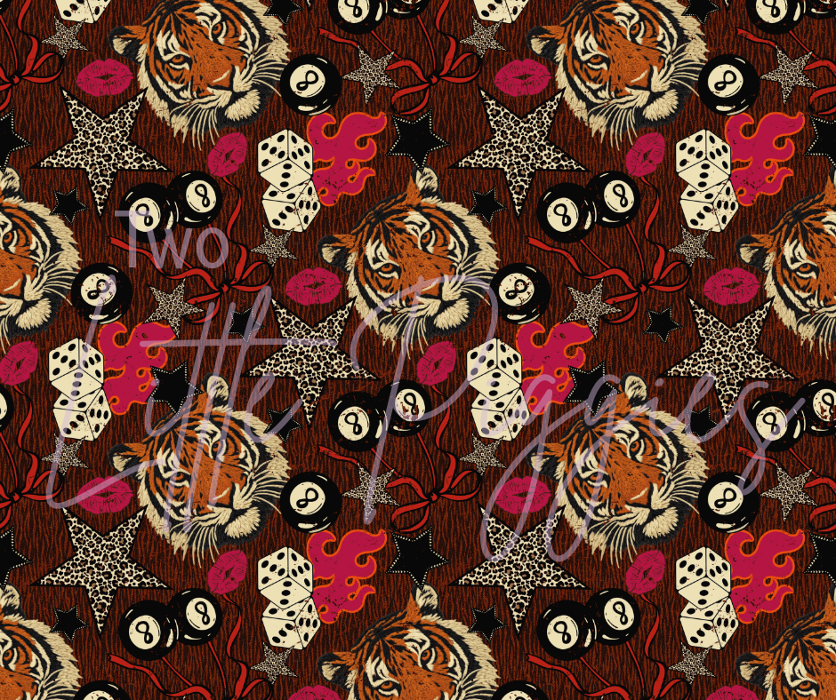 Printed Vinyl - 8 Ball Tiger