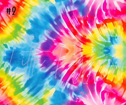 Printed Vinyl - Rainbow Tie Dye