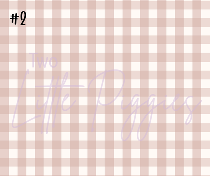 Printed Vinyl - Checkers - Fall