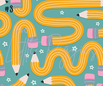 Printed Vinyl - Back to School - Retro School