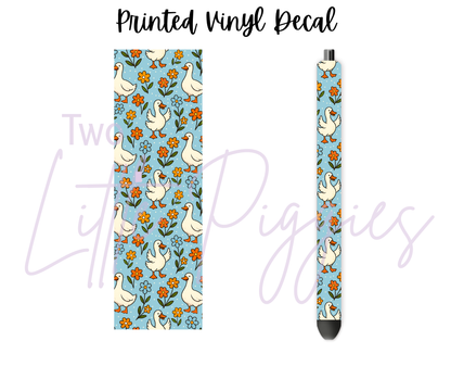 Printed Vinyl - Blue Silly Goose