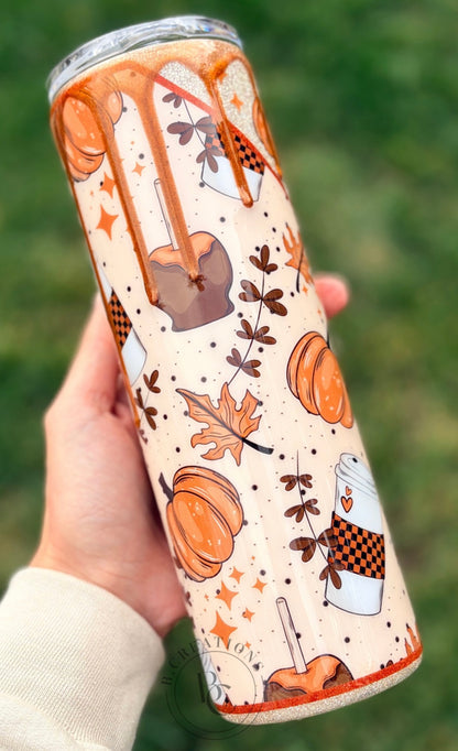 Fall Vibes, 30 oz skinny tumbler