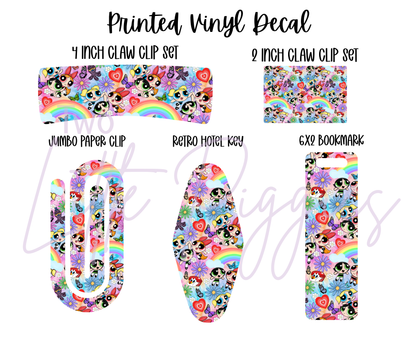 Printed Vinyl - 90's - Powerpuff Girls