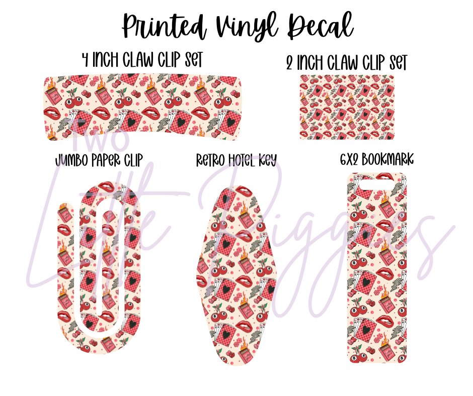 Printed Vinyl - Valentine - Lucky You