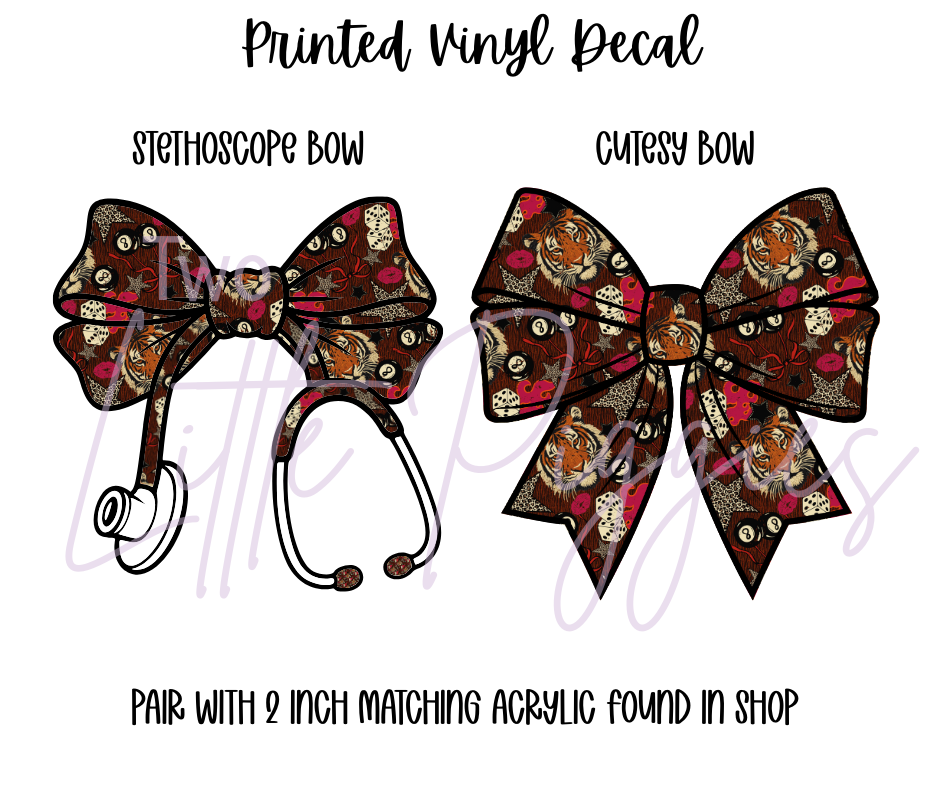 Printed Vinyl - 8 Ball Tiger