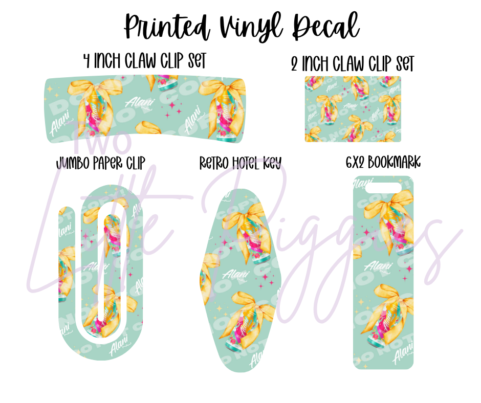 Printed Vinyl - Alani Sherbet Swirl Collection