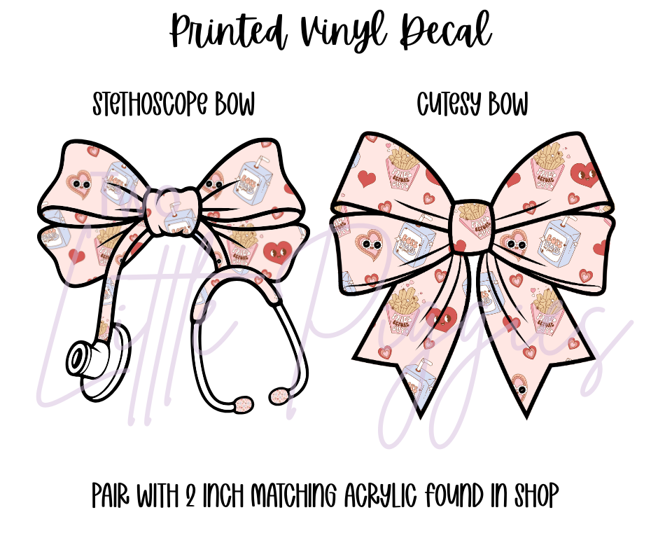 Printed Vinyl - Valentine - Fries Before Guys