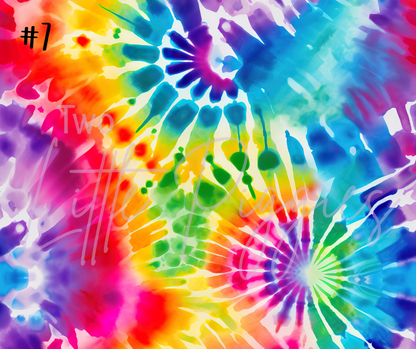 Printed Vinyl - Rainbow Tie Dye