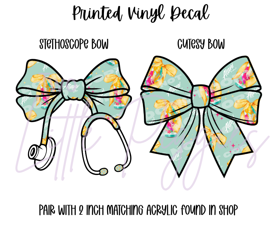 Printed Vinyl - Alani Sherbet Swirl Collection
