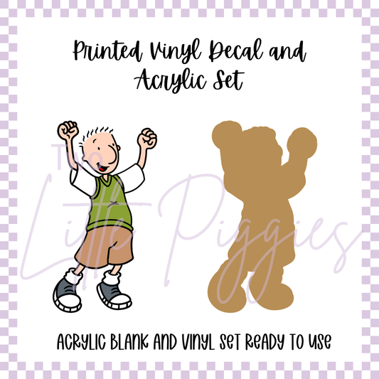 Printed Vinyl and Acrylic Set - 90's - Doug