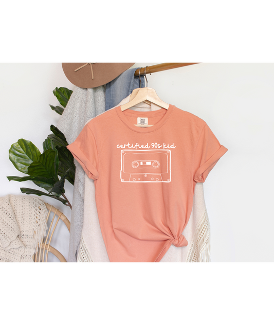 Certified 90's Kid, short sleeve t-shirt