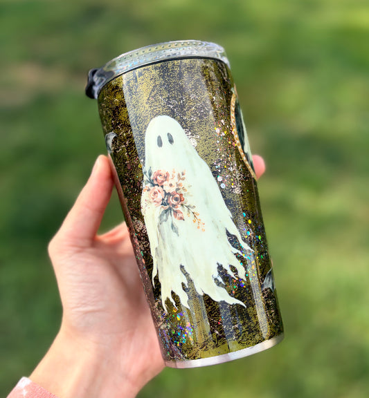 Ghostie Glow, 4 in 1 can cooler/tumbler