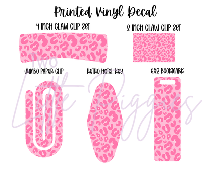 Printed Vinyl - Neon Leopard