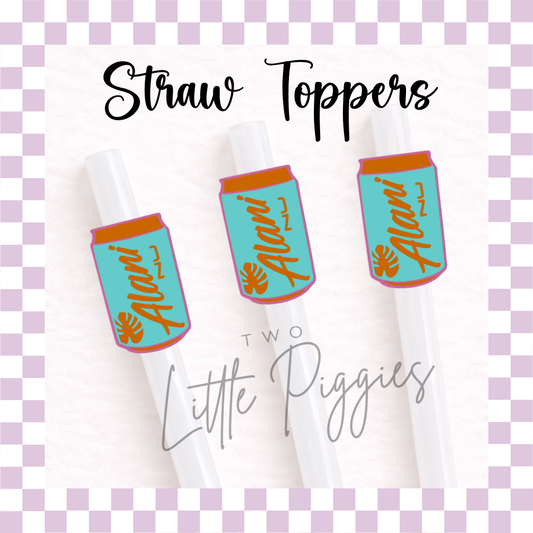 3D Printed - Straw Topper - Alani Nu Can