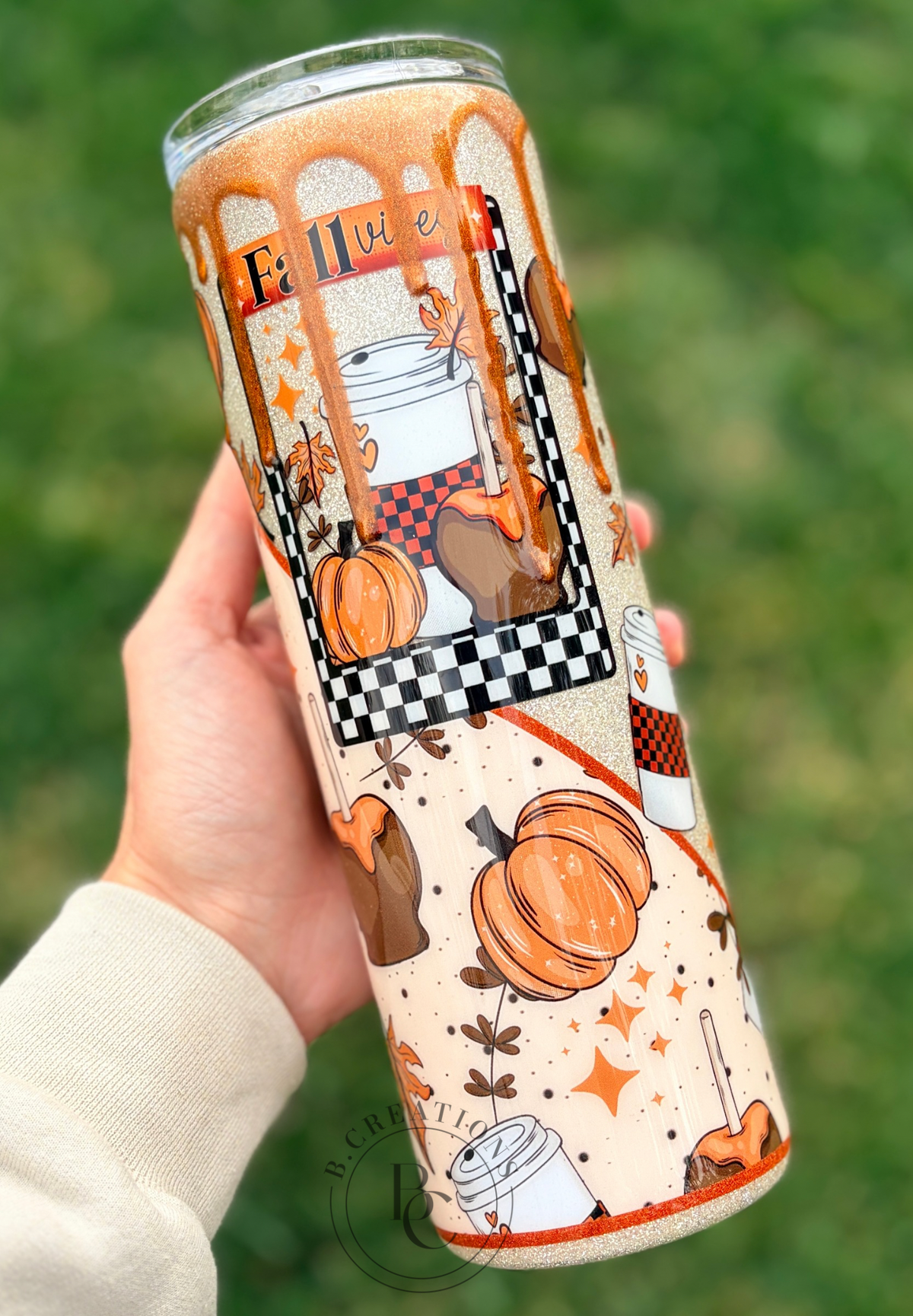 Fall Vibes, 30 oz skinny tumbler
