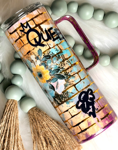 Graffiti, 20 oz Skinny with a handle Tumbler