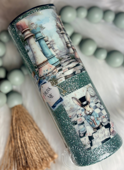 Alice patchwork, 20 oz Skinny Tumbler