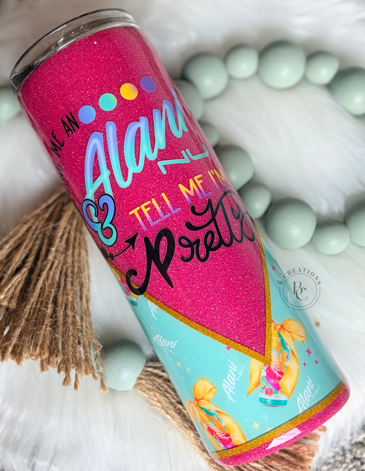 Sherbet Swirl A L A N I, 20 oz Skinny Tumbler