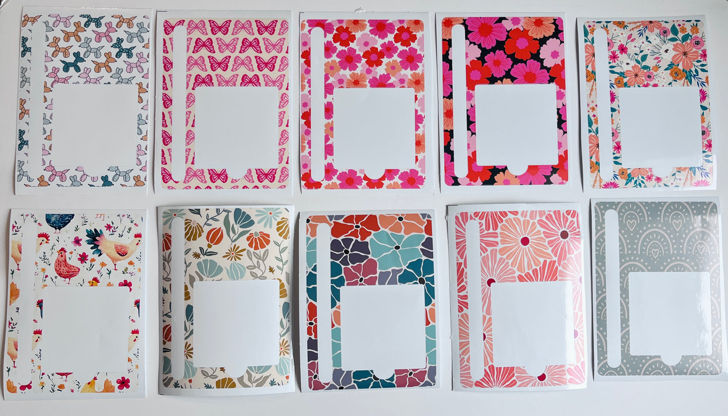 Custom Post it note Holder with Glitter Pen