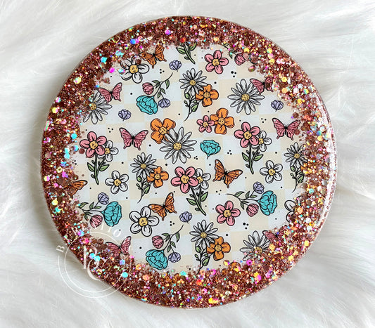 Floral, 6 inch craft spinner