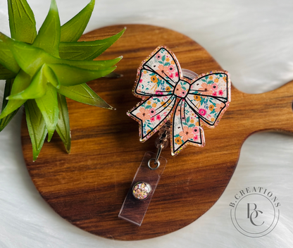 Custom Bow Badge Reel