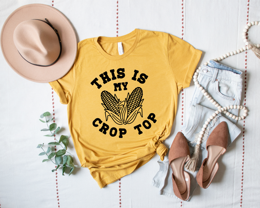 This is my Crop Top, Short Sleeve T-Shirt