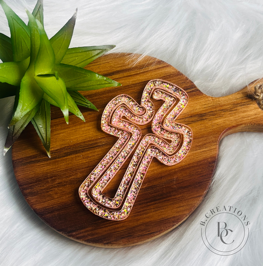 Cross Glitter Jumbo Paperclip