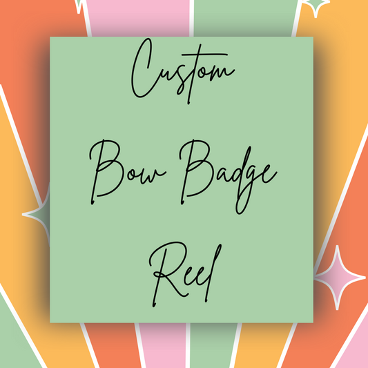 Custom Bow Badge Reel