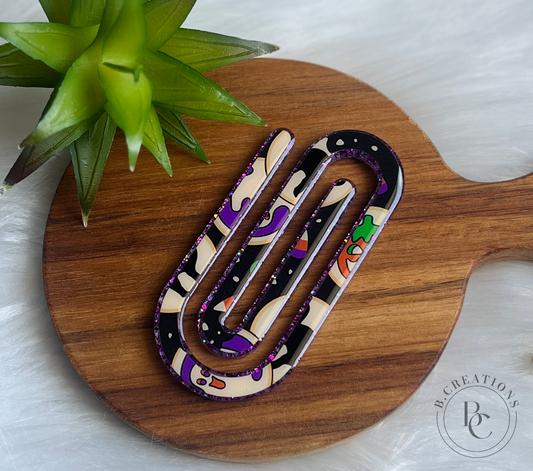 Halloween Cookies, Glitter jumbo paperclip